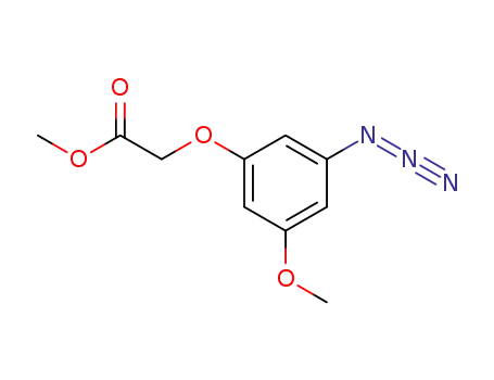 Molecular Structure of 114091-04-2 (Acetic acid, (3-azido-5-methoxyphenoxy)-, methyl ester)