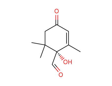 (R)-1-Hydroxy-2,6,6-trimethyl-4-oxo-cyclohex-2-enecarbaldehyde