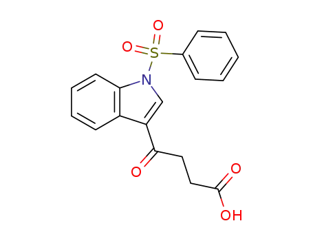 Molecular Structure of 99532-50-0 (4-<1-(phenylsulfonyl)-3-indolyl>-4-oxobutyric acid)