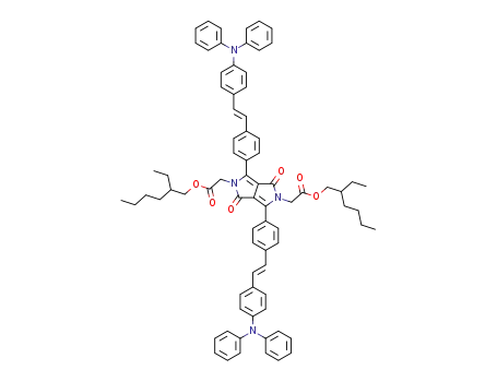 bis(2-ethylhexyl) 2,2'-(3,6-bis-(E)-{4-[4-(diphenylamino)styryl]phenyl})-1,4-dioxopyrrolo[3,4-c]pyrrole-2,5-(1H,4H)-diyl diacetate