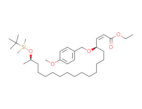 (4R,18R,Z)-ethyl 18-(tert-butyldimethylsilyloxy)-4-(4-methoxybenzyloxy)nonadec-2-enoate