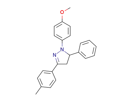 1-(4-methoxyphenyl)-5-phenyl-3-p-tolyl-4,5-dihydro-1H-pyrazole