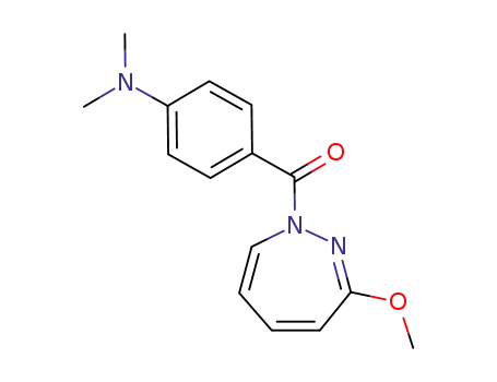 Molecular Structure of 75267-87-7 (1H-1,2-Diazepine, 1-[4-(dimethylamino)benzoyl]-3-methoxy-)