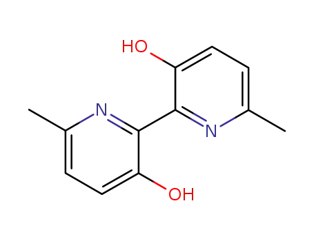 Molecular Structure of 34237-07-5 (3,3'-Dihydroxy-6,6'-dimethyl-2,2'-bipyridine)