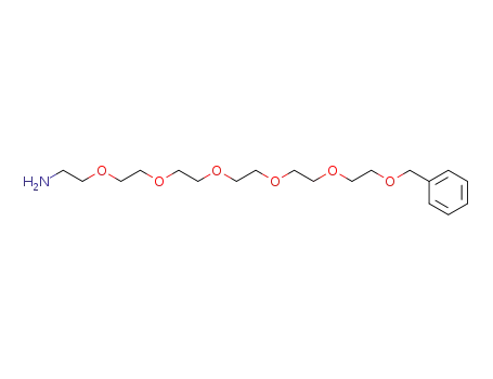 Molecular Structure of 86770-78-7 (2-[2-(2-{2-[2-(2-Benzyloxy-ethoxy)-ethoxy]-ethoxy}-ethoxy)-ethoxy]-ethylamine)