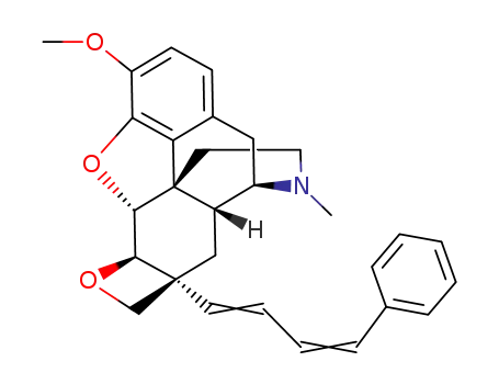 4,5α-epoxy-3-methoxy-17-methyl-7α-(4-phenyl-1,3-butadienyl)-6β,7β-(oxymethylene)morphinan