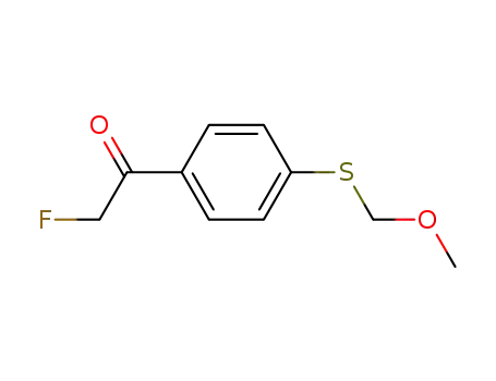 Molecular Structure of 146335-13-9 (Ethanone, 2-fluoro-1-[4-[(methoxymethyl)thio]phenyl]- (9CI))