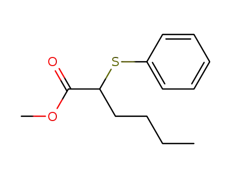 Molecular Structure of 75280-16-9 (methyl 2-(phenylthio)hexanoate)