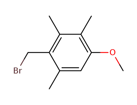 Molecular Structure of 69877-88-9 (4-METHOXY-2,3,6-TRIMETHYLBENZYL BROMIDE)