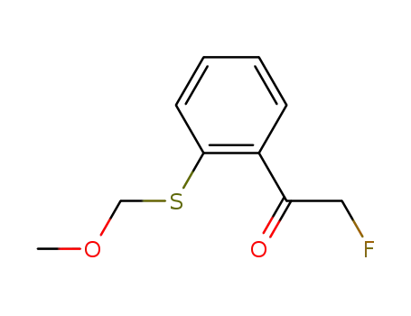 Molecular Structure of 146335-11-7 (Ethanone, 2-fluoro-1-[2-[(methoxymethyl)thio]phenyl]- (9CI))