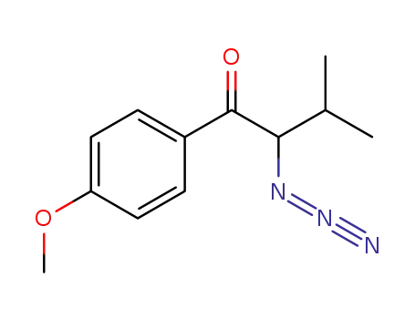 Molecular Structure of 612824-87-0 (1-Butanone, 2-azido-1-(4-methoxyphenyl)-3-methyl-)