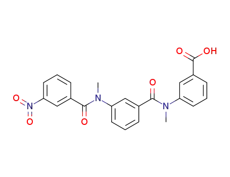 3-<N-methyl-3-(N-methyl-3-nitrobenzamido)benzamido>benzoic acid