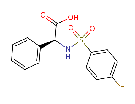 Benzeneacetic acid, a-[[(4-fluorophenyl)sulfonyl]amino]-,(S)- (9CI)