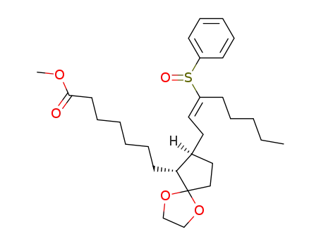 methyl rac-9-(ethylidenedioxy)-15-(phenylsulfenyl)-14(E)-prostanoate