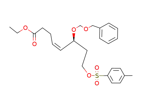 (Z)-(S)-6-Benzyloxymethoxy-8-(toluene-4-sulfonyloxy)-oct-4-enoic acid ethyl ester
