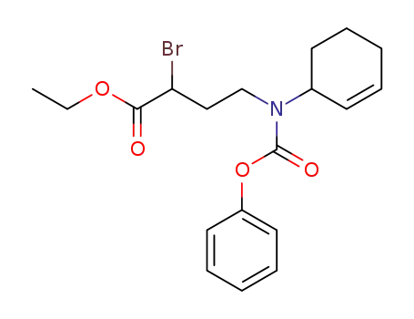 2-Bromo-4-(cyclohex-2-enyl-phenoxycarbonyl-amino)-butyric acid ethyl ester