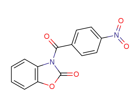 Molecular Structure of 13787-57-0 (3-(4-nitro-benzoyl)-3<i>H</i>-benzooxazol-2-one)