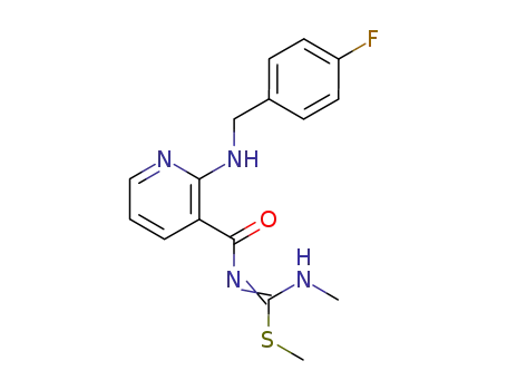 2-(4-fluorophenyl)methylamino-N-(methylamino)(methylthio)methylene-3-pyridinecarboxamide