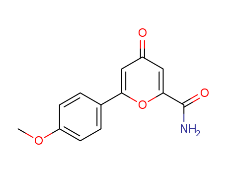 6-(4-methoxyphenyl)-4-oxo-pyran-2-carboxamide cas  76782-10-0