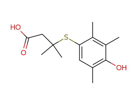 3-(4-hydroxy-2,3,5-trimethyl-phenylsulfanyl)-3-methyl-butyric acid