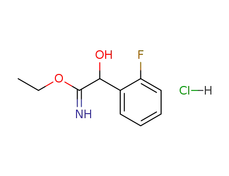 ethyl 1-(2-fluorophenyl)-1-hydroxymethanecarboximidate hydrochloride