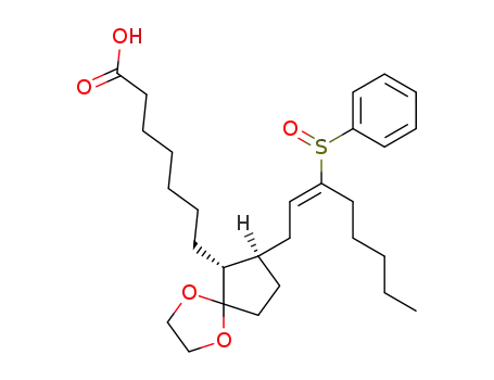rac-9-(ethylidenedioxy)-15-(phenylsulfenyl)-14(E)-prostanoic acid