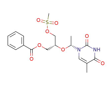 5'-O-benzoyl-2'-deoxy-3'-O-mesyl-2',3'-secothymidine