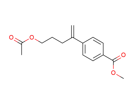 Benzoic acid, 4-[4-(acetyloxy)-1-methylenebutyl]-, methyl ester