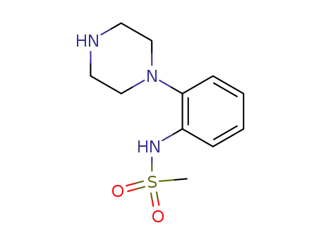 Molecular Structure of 199105-19-6 (N-[2-(PIPERAZIN-1-YL)PHENYL]METHYLSULPHONAMIDE HYDROCHLORIDE)