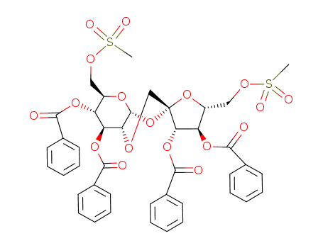 2,1'-anhydro-6,6'-di-O-mesylsucrose tetrabenzoate