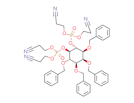 (+/-)-1,2,3,4-Tetra-O-benzyl-myo-inositol 5,6-bis<di(2-cyanoethyl) phosphate>