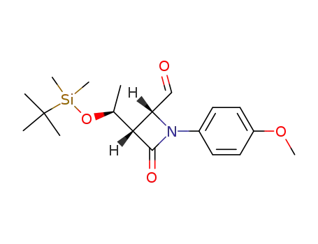 (1'S,3S,4R)-3-(1'-<(tert-butyldimethylsilyl)oxy>ethyl)-4-formyl-1-(4'-methoxyphenyl)-2-azetidinone