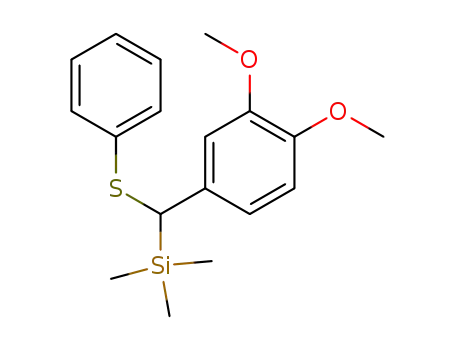 Silane, [(3,4-dimethoxyphenyl)(phenylthio)methyl]trimethyl-