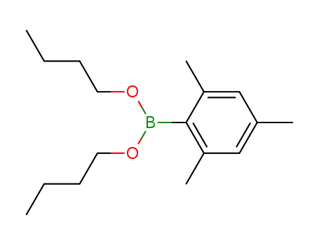 Molecular Structure of 120185-90-2 (Boronic acid, (2,4,6-trimethylphenyl)-, dibutyl ester)