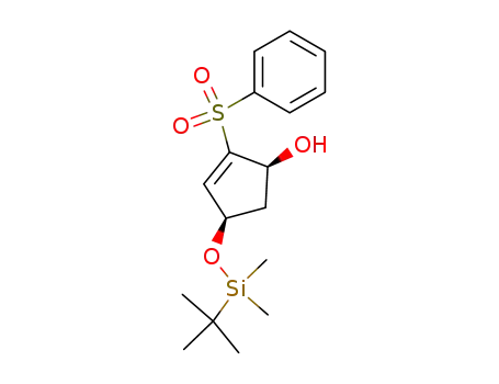 (1S,4R)-cis-4-(tert-Butyldimethylsiloxy)-1-hydroxy-2-(phenylsulfonyl)-2-cyclopentene