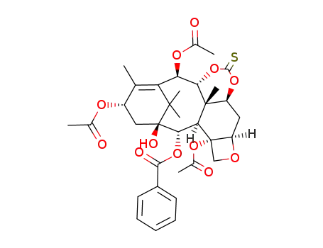 13-acetyl-9(R)-dihydrobaccatin III 7,9-thionocarbonate