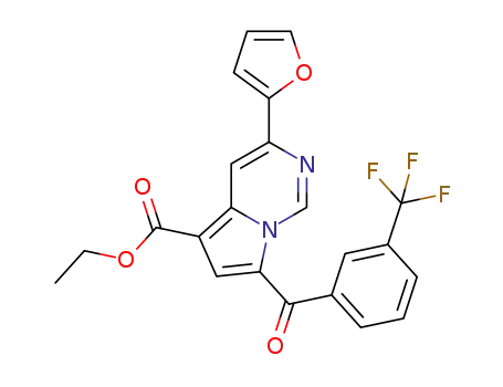 C<sub>22</sub>H<sub>15</sub>F<sub>3</sub>N<sub>2</sub>O<sub>4</sub>