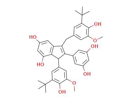 C<sub>38</sub>H<sub>42</sub>O<sub>8</sub>