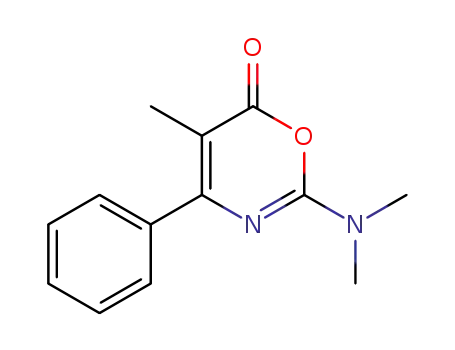 6H-1,3-Oxazin-6-one, 2-(dimethylamino)-5-methyl-4-phenyl-