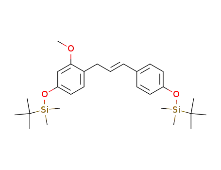 4-(tert-Butyl-dimethyl-silanyloxy)-1-{(E)-3-[4-(tert-butyl-dimethyl-silanyloxy)-phenyl]-allyl}-2-methoxy-benzene