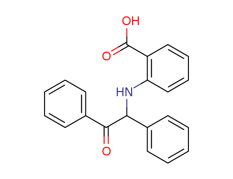 Molecular Structure of 100086-63-3 (Benzoic acid, 2-[(2-oxo-1,2-diphenylethyl)amino]-)