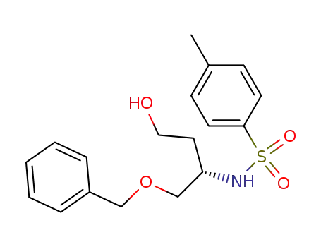 Benzenesulfonamide,
N-[(1S)-3-hydroxy-1-[(phenylmethoxy)methyl]propyl]-4-methyl-