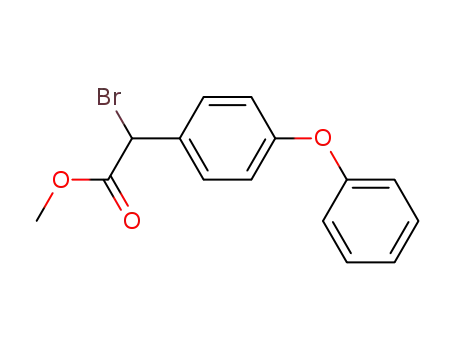 Molecular Structure of 63349-51-9 (Benzeneacetic acid, a-bromo-4-phenoxy-, methyl ester)