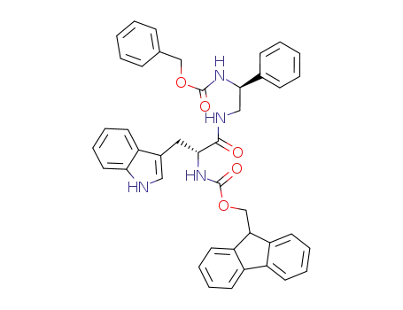 Molecular Structure of 144876-57-3 (9H-fluoren-9-ylmethyl <R(R*,R*)>-3-(1H-indol-3-ylmethyl)-4,9-dioxo-7,11-diphenyl-10-oxa-2,5,8-triazaundecanoate)