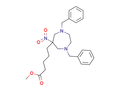 5-(1,4-Dibenzyl-6-nitro-[1, 4]diazepan-6-yl)-pentanoic acid methyl ester