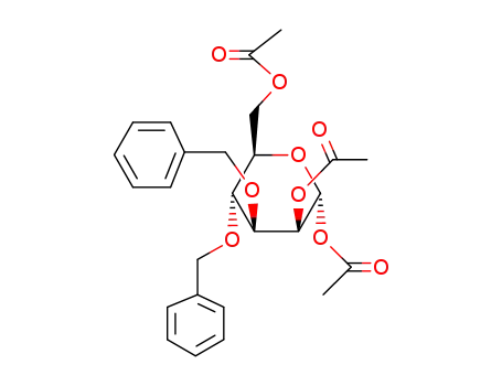 Molecular Structure of 65827-57-8 (1,2,6-Tri-O-acetyl-3,4-di-O-benzyl-a-D-mannopyranose)