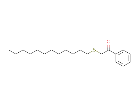 Molecular Structure of 77270-21-4 (Ethanone, 2-(dodecylthio)-1-phenyl-)