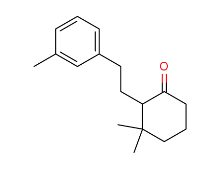 2-(m-methylphenylethyl)-3,3-dimethylcyclohexan-1-one