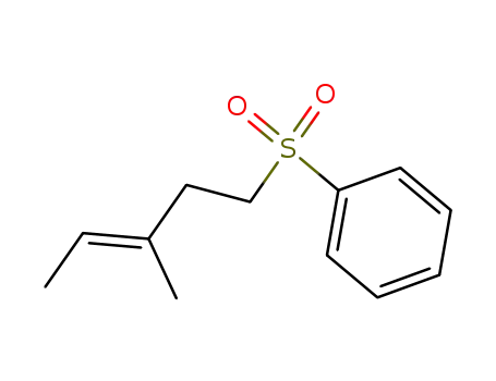 Molecular Structure of 103621-28-9 (((E)-3-Methyl-pent-3-ene-1-sulfonyl)-benzene)