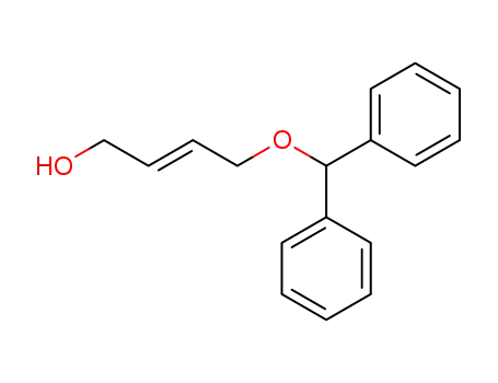 Molecular Structure of 86348-27-8 (4-Benzhydryloxy-E-2-buten-1-ol)